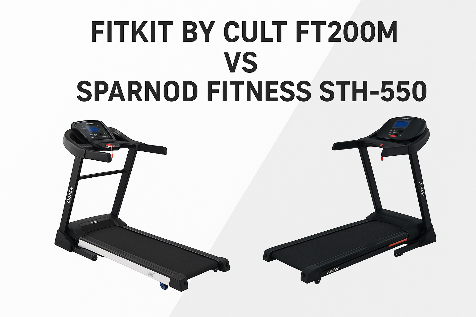 Read more about the article A Look at the Key Differences Between Fitkit by Cult FT200M Treadmill and Sparnod Fitness STH-550 Treadmill