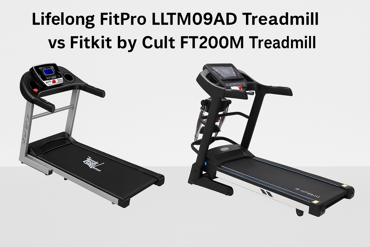 Read more about the article Lifelong FitPro LLTM09AD Treadmill vs Fitkit by Cult FT200M Treadmill: An Honest Comparison