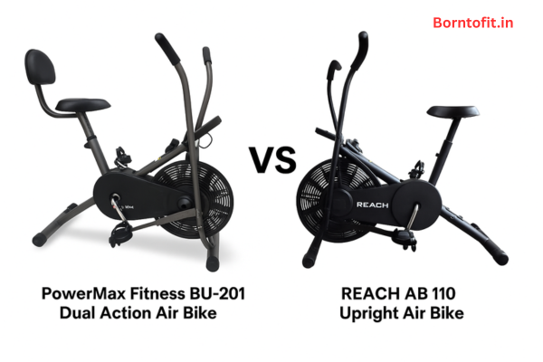 You are currently viewing PowerMax Fitness BU-201 Dual Action Air Bike vs Reach AB 110 Upright Air Bike: Choose the Best Air Bike for You