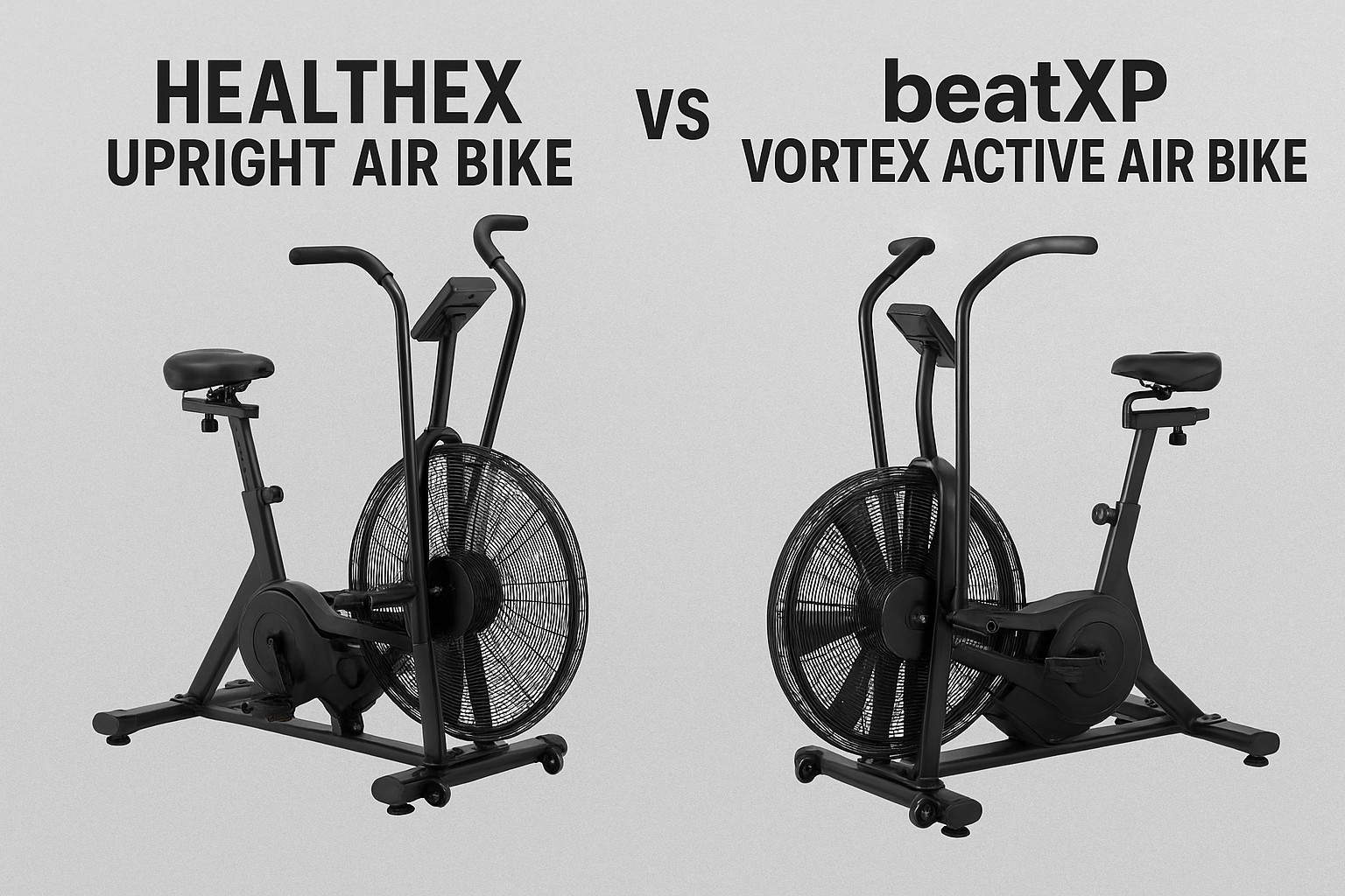 You are currently viewing Healthex Upright Air Bike vs beatXP Vortex Active Air Bike: Which is Better for Calorie Burning?
